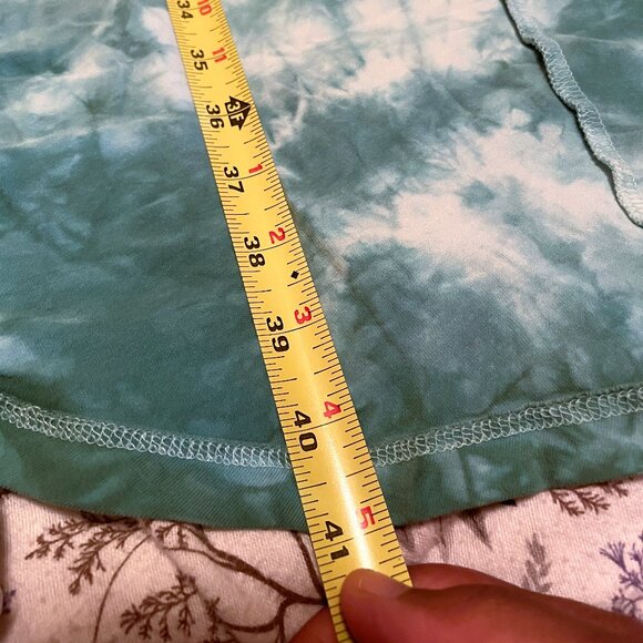 VINTAGE Bamboo Cotton Blend Tie Dyed Hi-Low Razorback Midi Dress - Picture 15 of 15